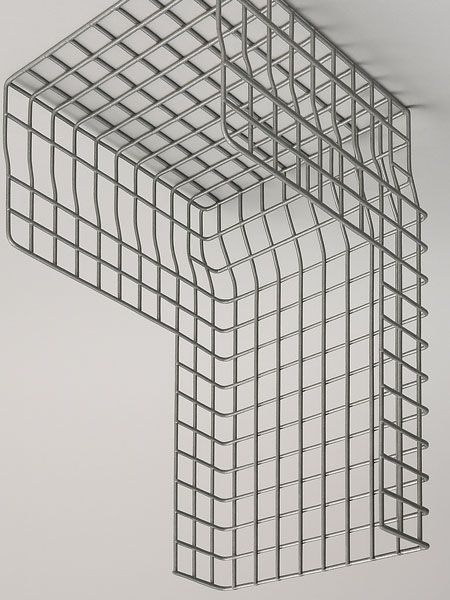 Bended welded wire mesh panels