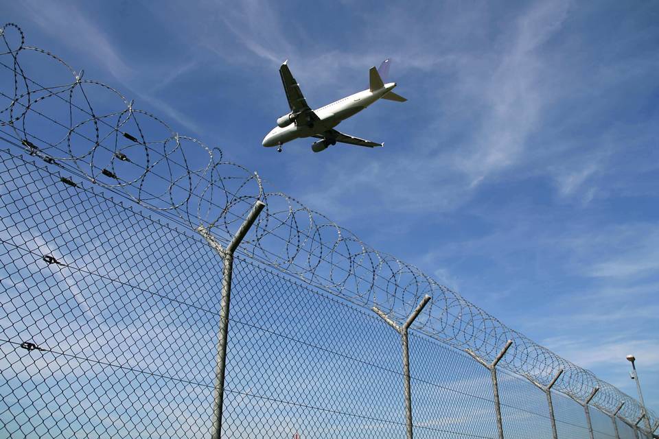 Airport fence